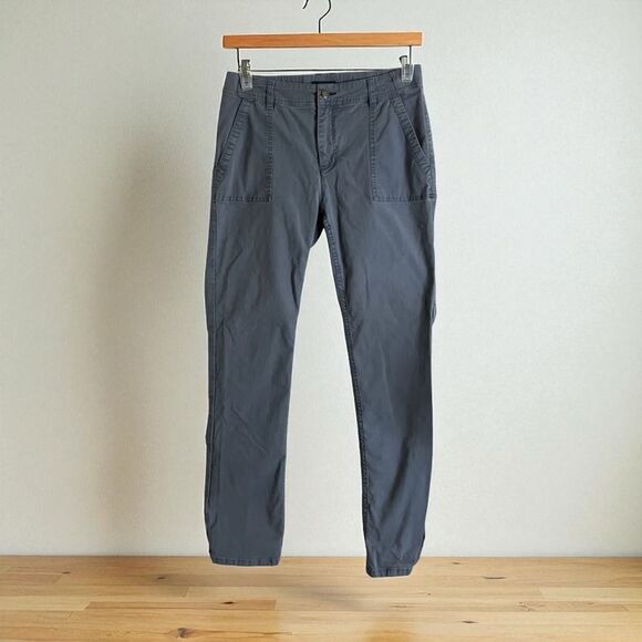 Toad & Co Earthworks Pant Gray Stitched Pocket Tapered Leg Size 10 - Picture 1 of 6